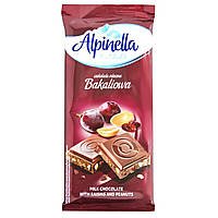 Шоколад "Alpinella", изюм с арахисом 90г