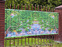 Фотосітка, декор паркану, гарна огорожа, фото 3