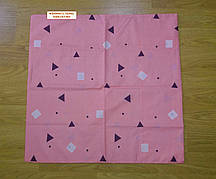 Наволочка бязь 50х50, принт: Фламінго, низ