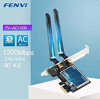 Мережева картка Fenvi FV-AC1200 WiFi+BT, мережна картка PCI-E Intel 7260