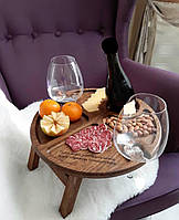 Дубовый винный столик