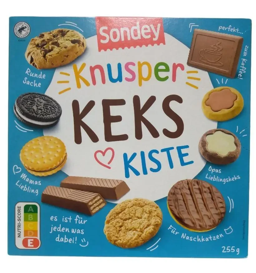 Мікс печива Knusper Keks Kiste Sondey 255г. Німеччина