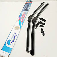 Дворники ВАЗ 2108-21099,2110-2112,2113-2115,Приора 2170-2172 бескаркасные комплект 500/500 (пр-во Tempest)