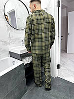 Стильна чоловіча піжама. Костюм для дому фланель. Домашній одяг для чоловіків., фото 4