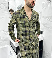 Стильна чоловіча піжама. Костюм для дому фланель. Домашній одяг для чоловіків., фото 9