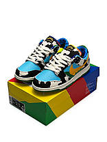 Жіночі кросівки Nike SB Dunk Low Ben & Jerry‘s Chunky Dunky Найк СБ Данк Бен Джеррі різнокольорові низькі шкіра текстиль демісезон, фото 4