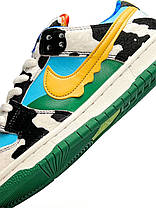 Жіночі кросівки Nike SB Dunk Low Ben & Jerry‘s Chunky Dunky Найк СБ Данк Бен Джеррі різнокольорові низькі шкіра текстиль демісезон, фото 3