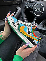 Жіночі кросівки Nike SB Dunk Low Ben & Jerry‘s Chunky Dunky Найк СБ Данк Бен Джеррі різнокольорові низькі шкіра текстиль демісезон, фото 6