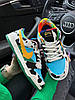 Жіночі кросівки Nike SB Dunk Low Ben & Jerry‘s Chunky Dunky Найк СБ Данк Бен Джеррі різнокольорові низькі шкіра текстиль демісезон, фото 10
