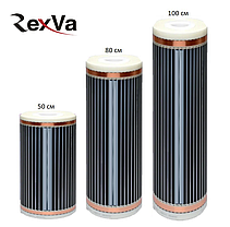 2,5м2. Комплект інфрачервоної плівки RexVa (Корея), з терморегулятором XH-W3001 / Тепла підлога під ламінат, фото 3