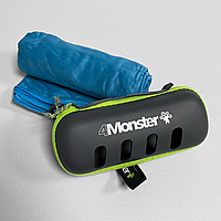 Туристичний рушник мікрофібра, Швидкосохнучий рушник похідні з мікрофібри Синій 120 см (EDT)