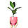 Вазон для квітів керамічний "Конус" 1,3 л Rezon Кораловий P032, фото 2