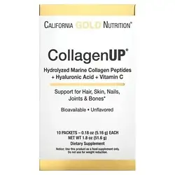 California Gold Nutrition, CollagenUp, без добавок, 10 пакетиків, 5 г