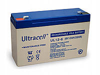 Аккумулятор Ultracell UL12-6 AGM 6V 12 Ah VRLA