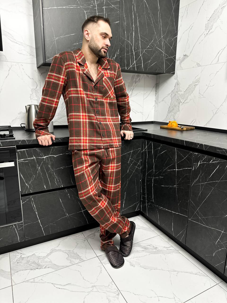 Піжамний модний комплект. Одяг для сну чоловічий. Костюм домашній., фото 1