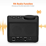 ANOLE K11 Bluetooth динамік Будильник USB зарядка для телефона Портативний FM-радіоприймач, фото 5