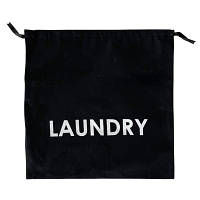 Мішок бавовняний для брудної білизни 38*38 см Laundry (чорний)