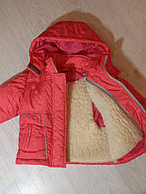 Теплая курточка с капюшоном  зимняя  для девочки фирменная Exclusive   на 2-3 года, фото 2