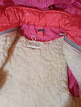Теплая курточка с капюшоном  зимняя  для девочки фирменная Exclusive   на 2-3 года, фото 3