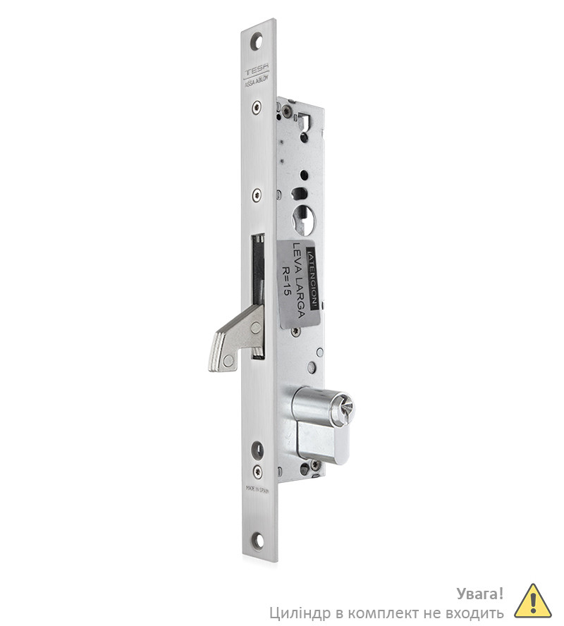 Замок врізний TESA DIN 4241BE BS20 мм SS 22 мм під циліндр з язичком R = 15 мм (Іспанія)