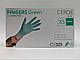 Рукавиці нітрилові CEROS FINGERS GREEN, XS,S,M 100 ШТ., фото 3
