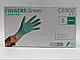 Рукавиці нітрилові CEROS FINGERS GREEN, XS,S,M 100 ШТ., фото 4