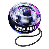 LED Гиробол с подсветкой. Костовый тренажер Gyro Ball. Гироскопический тренажер для рук. Эспандер Gyroscopic