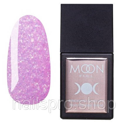 Кольорова база MOON FULL Amazing Color Base №3038 рожевий з шиммером і блискітками, 12 мл, фото 1