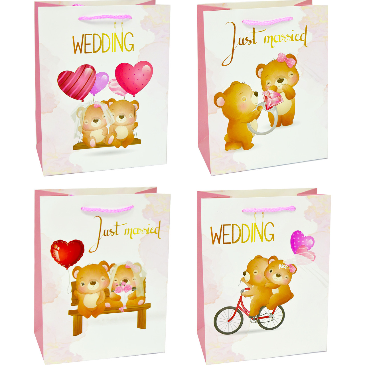 Подарунковий пакет "Wedding" L (32*42,5*11,5 см) 12 шт.