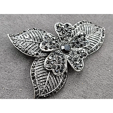 Брош під крапельне срібло 43*63мм