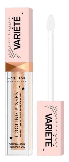 Блиск для губ Eveline Cosmetics Variate Cooling Kisses з охолоджувальним ефектом, No01 Ice Mint, 6.8 мл