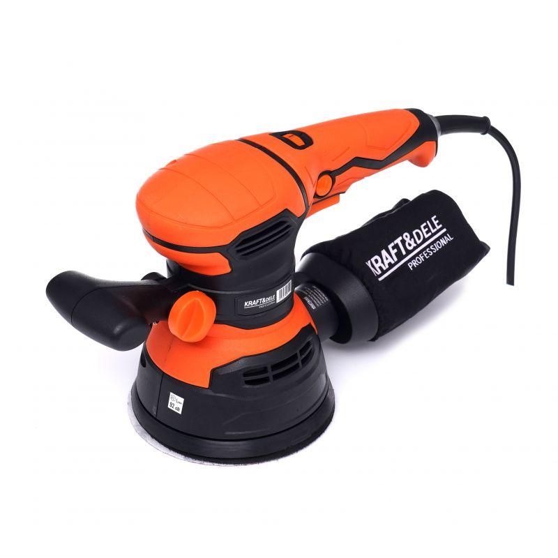 Ексцентрикова шліфмашина 125 мм (1200 Вт) 4000-13500 об/хв Kraft & Dele KD1661, фото 1