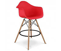 Стул Тауэр Вуд Eames высокий барный красный