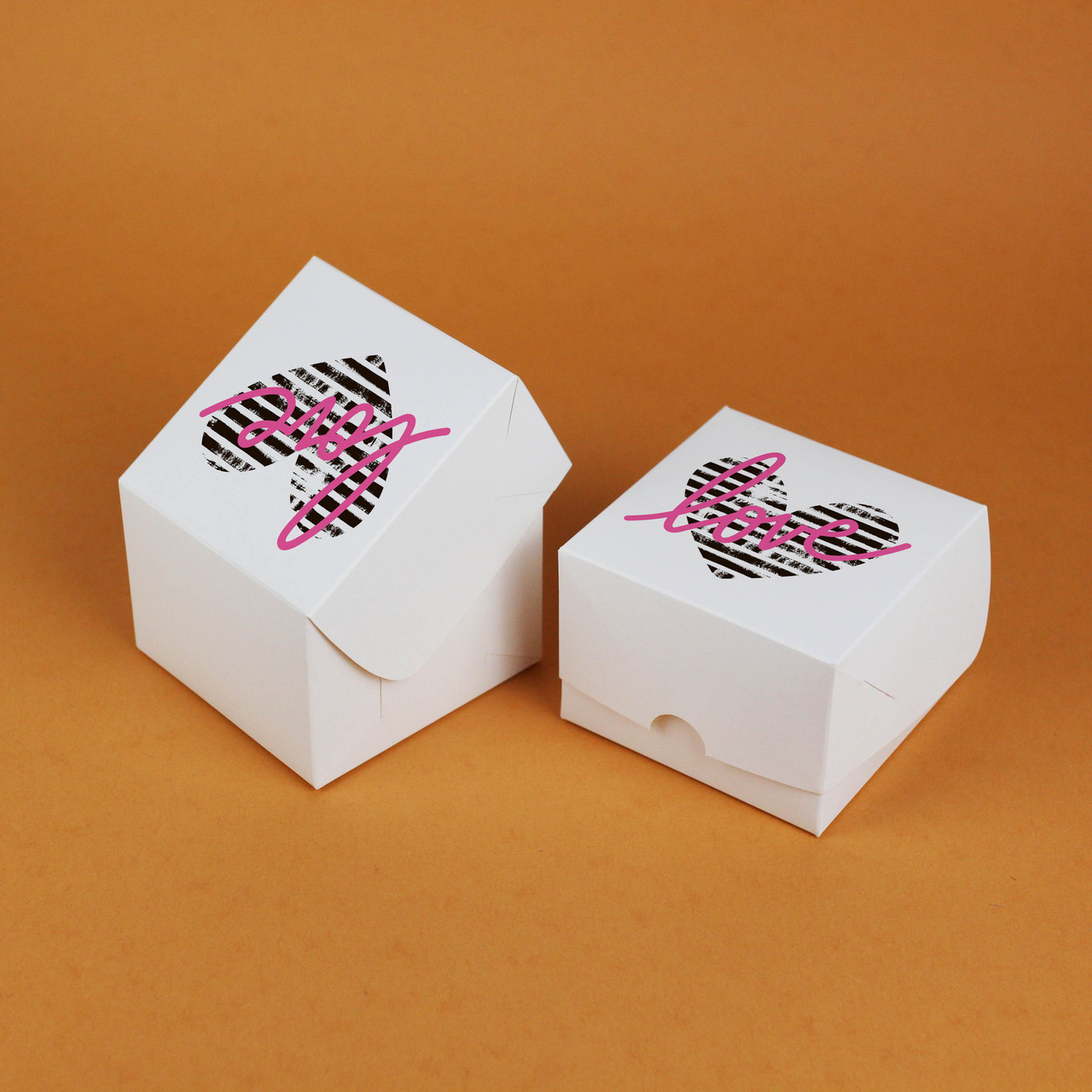 Коробочка подарункова Серце 110*110*80 мм Маленька Подарункова Коробка до Дня закоханих, фото 1