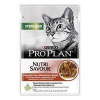 Паучі для котів Purina Pro Plan Sterilised З яловичиною. Для стерилізованих котів