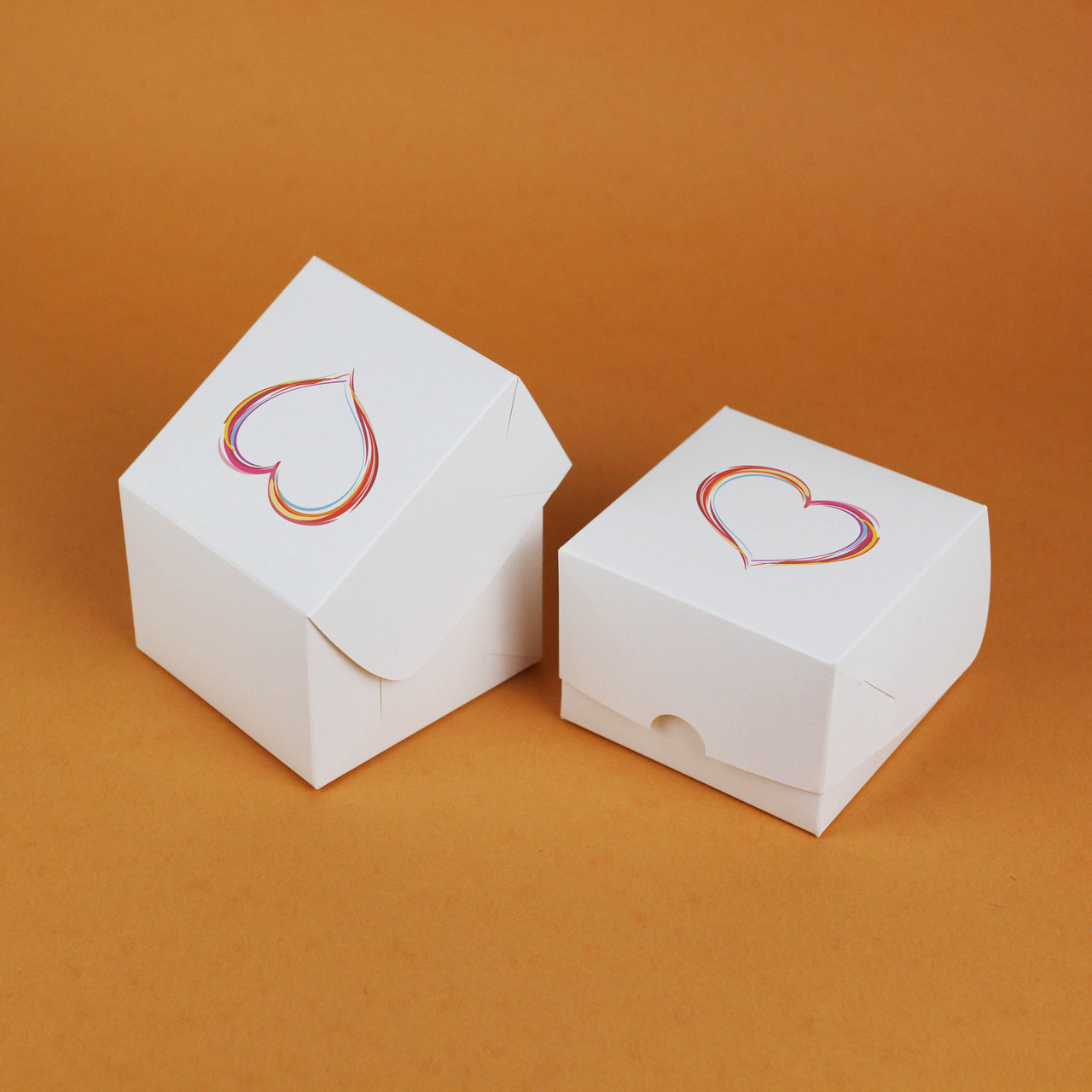 Коробочка Серце Маленька 110*110*80 мм Подарункова Коробка для закоханих