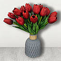 Тюльпан штучний 1шт. Колір червоний, фото 2
