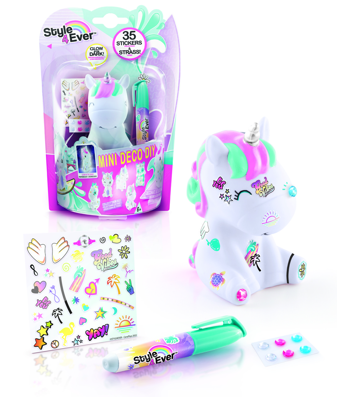 Набір для творчості Style 4 Ever Мій улюбленець Єдиноріг Веселка S Mini Deco DIY Unicorn Canal Toys OFG179/2, фото 1