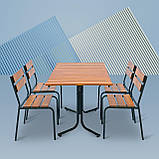 Комплект меблів для кафе "Ріо плюс" Тік 4 стільця. Металевий каркас  від Mix-Line, фото 6