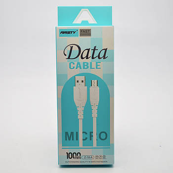 Кабель ANSTY Z-018-A Micro USB 1.2A 1M Black