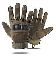Армейские тактические перчатки полнопалые, с ударными вставками L