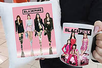 Набор Black Pink. Набор подушка с чашкой Блэк Пинк