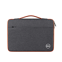Сумка папка Dell Делл для ноутбука 15,6" или документов. Серая с оранжевым ( код: N039S1)