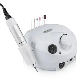 Фрезер для манікюру BUCOS Nail Drill ZS-601 PRO WHITE на 45 Вт. та 35 000 об. (+6 фрез у подарунок)