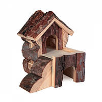 Деревянный двухуровневый домик для грызунов Trixie Bjork 15x15x16 см