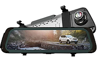 Зеркало-видеорегистратор DVR H02 с сенсорным экраном 10 дюймов и камерой заднего вида