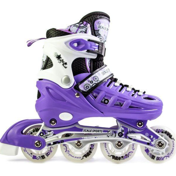 Дитячі регулювальні ролики Scale Sports Violet LF 905 розмір 29-33 (фіолетовий)