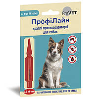 Капли на холку ProVET «Профілайн» для собак 10-20 кг, 1 пипетка (инсектоакарицид)