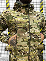 Демисезонная тактическая куртка на флисе (весенняя) Multicam Softshell, размеры M - XXL