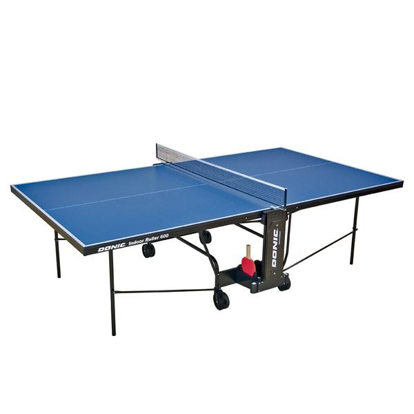 Теннисный стол для помещений Donic Indoor Roller 600/ синий для дома и спортзала столешница 19 мм ДСП лучшая - фото 1 - id-p2077947449